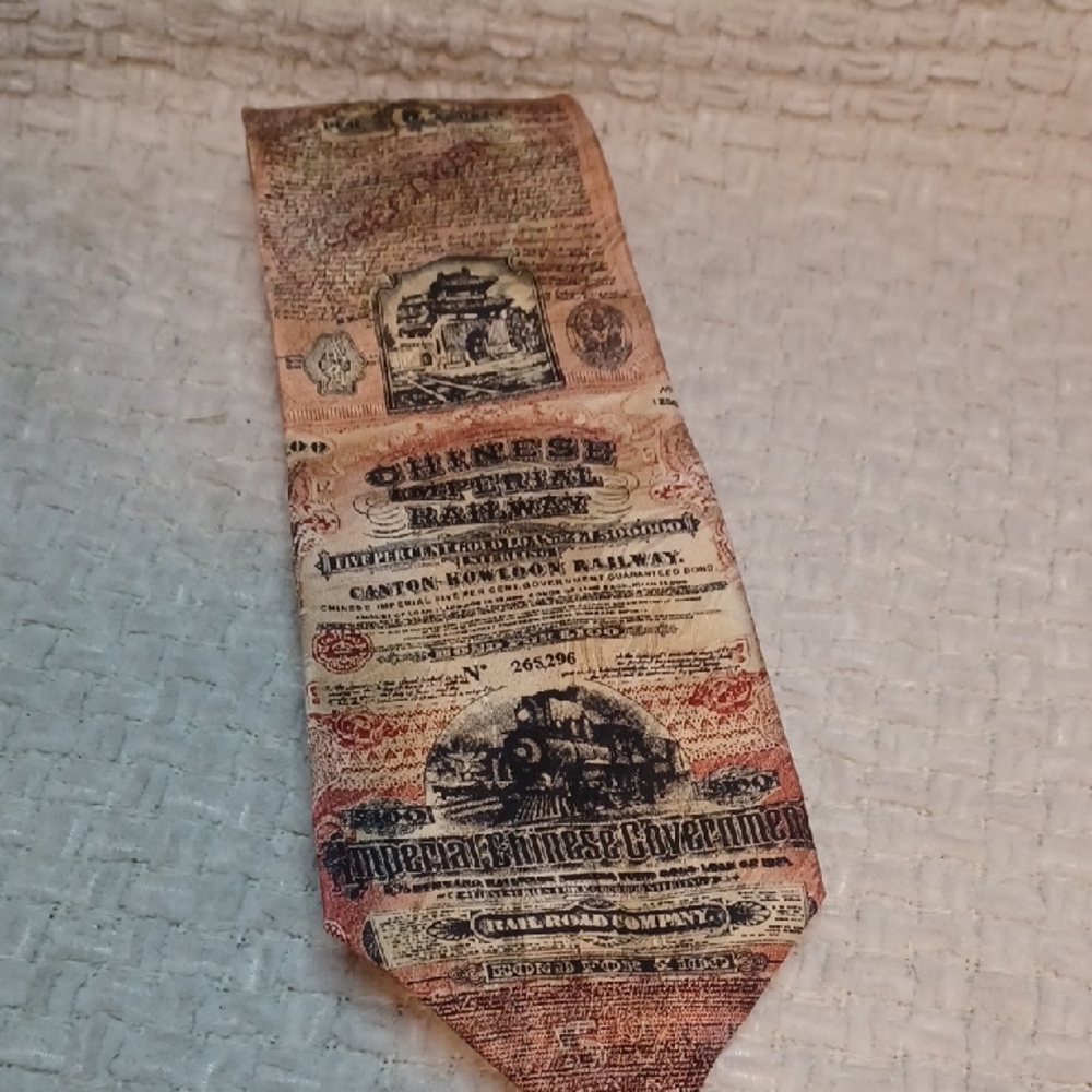 Vintage Museum Artifacts Tie